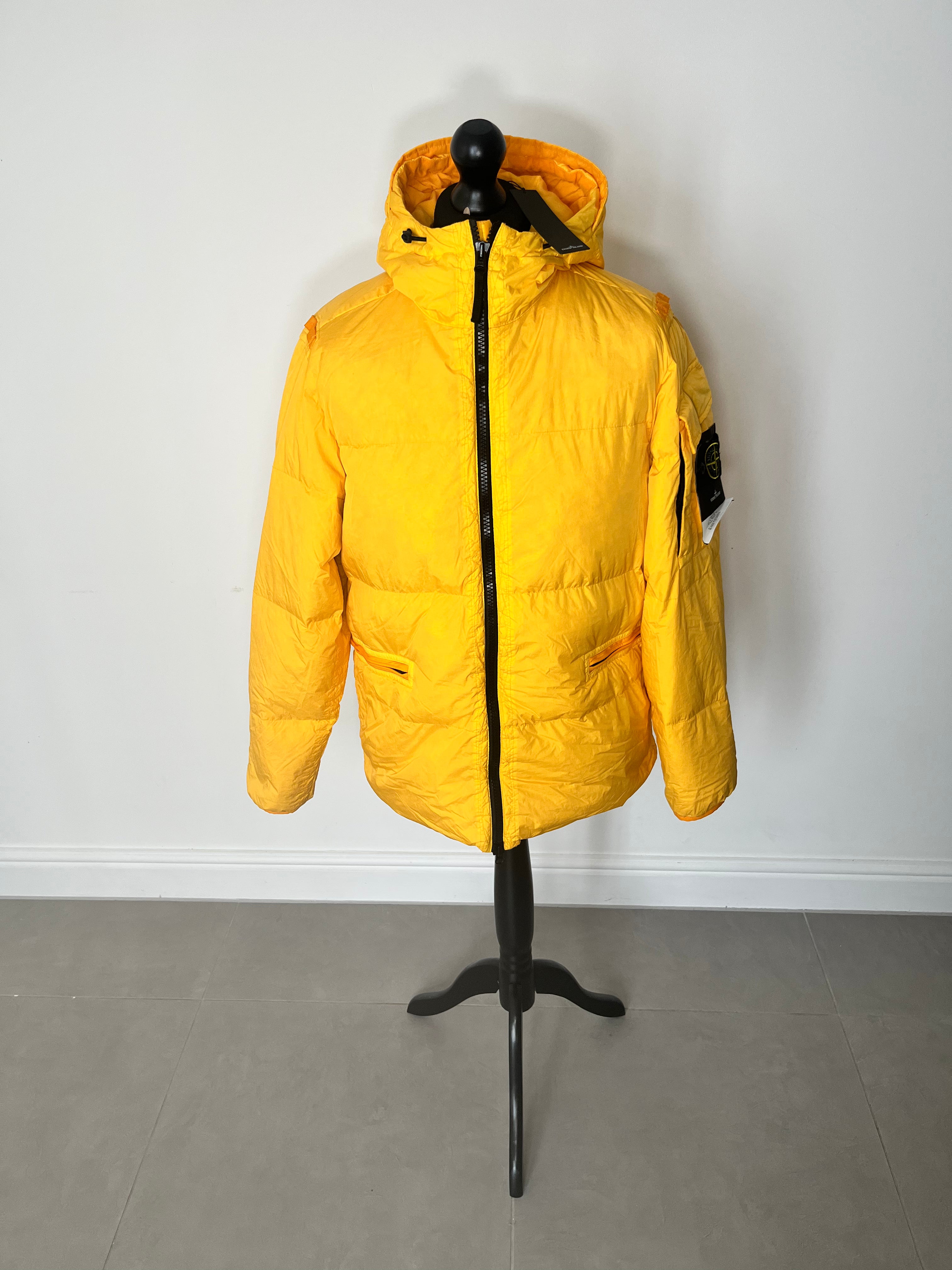 Stone island garment dyed crinkle reps ny down jacket on sale