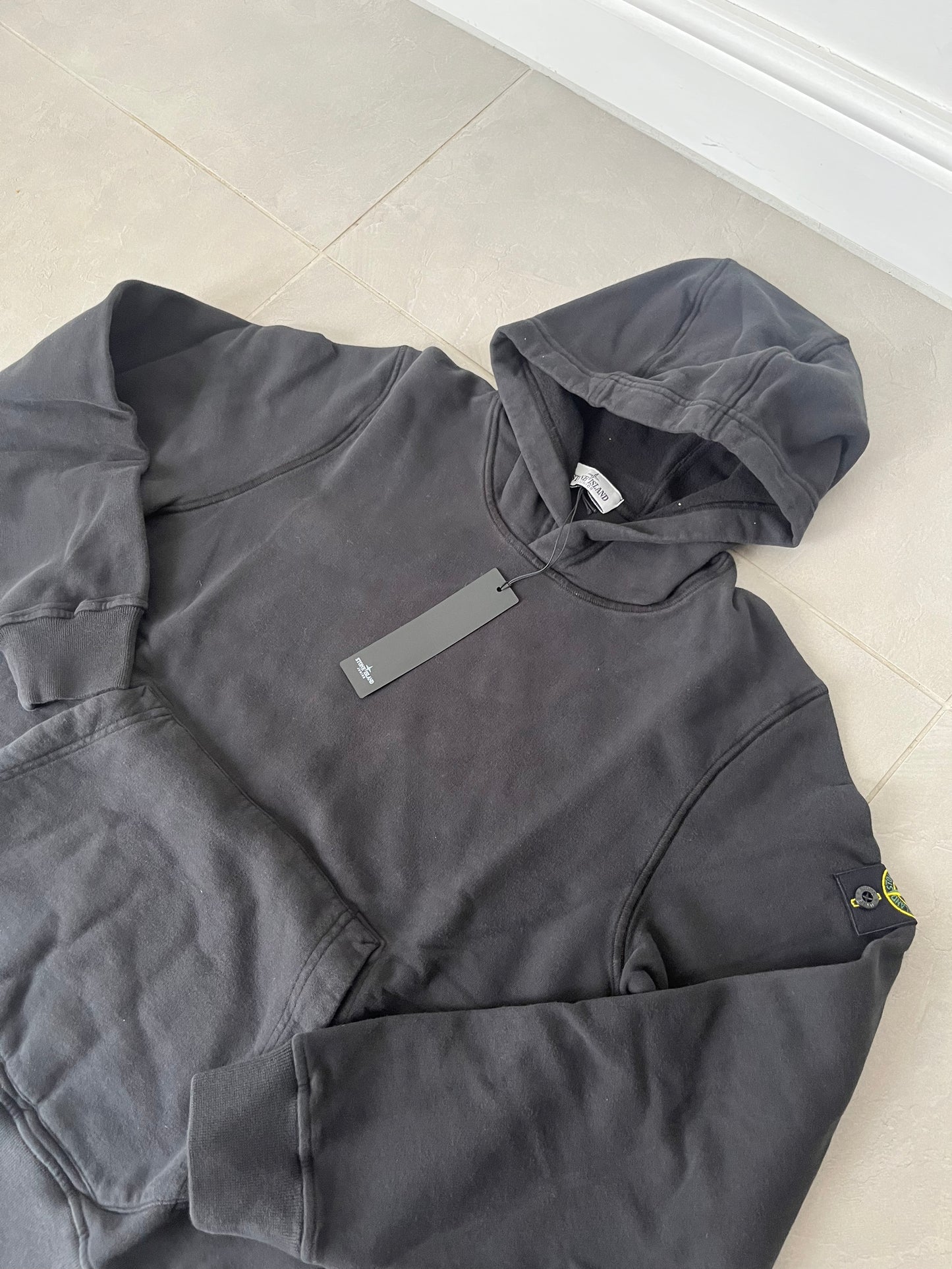 Stone Island Junior Popover Hoodie (Black)