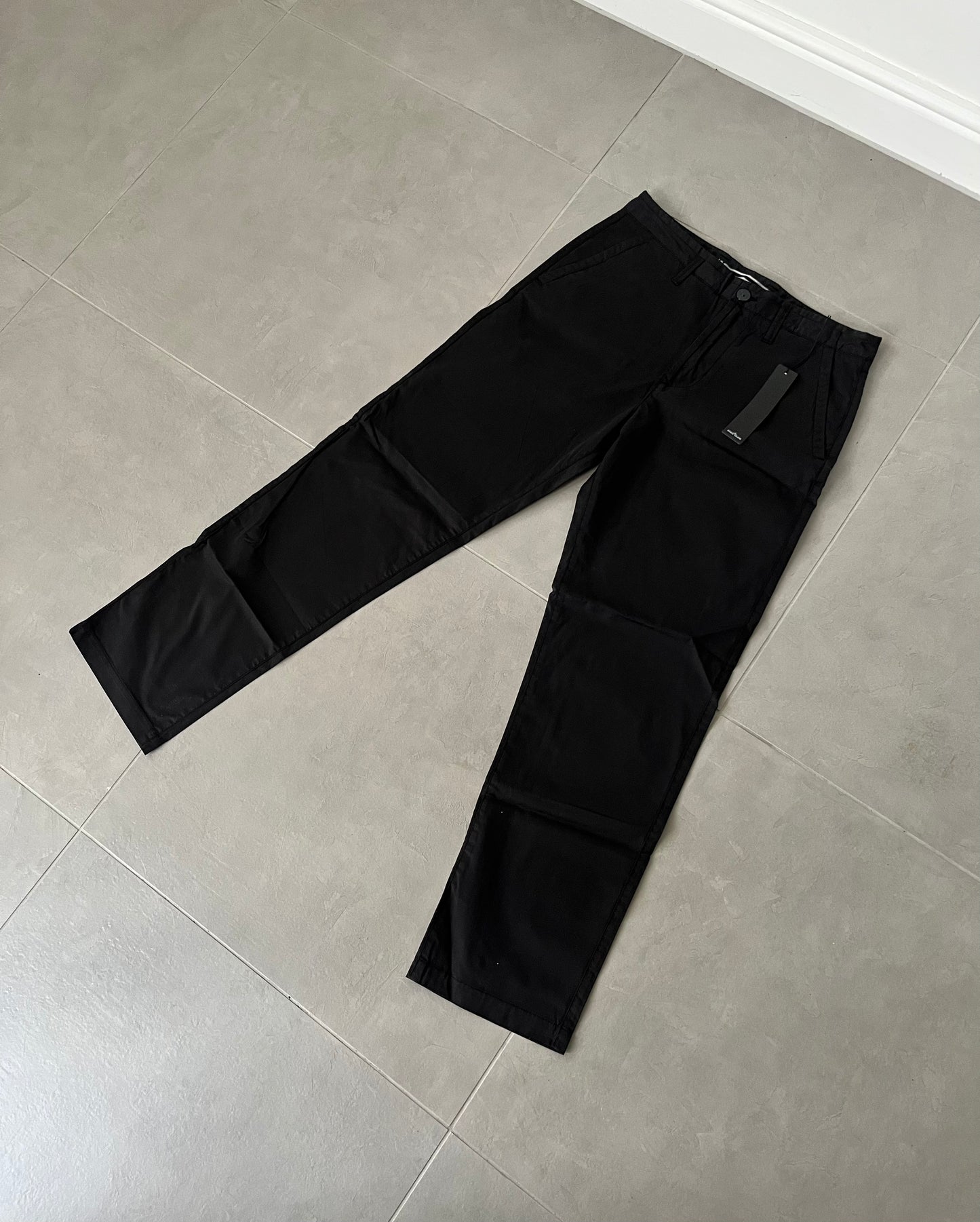 Stone Island Gabardine Trousers (Black)