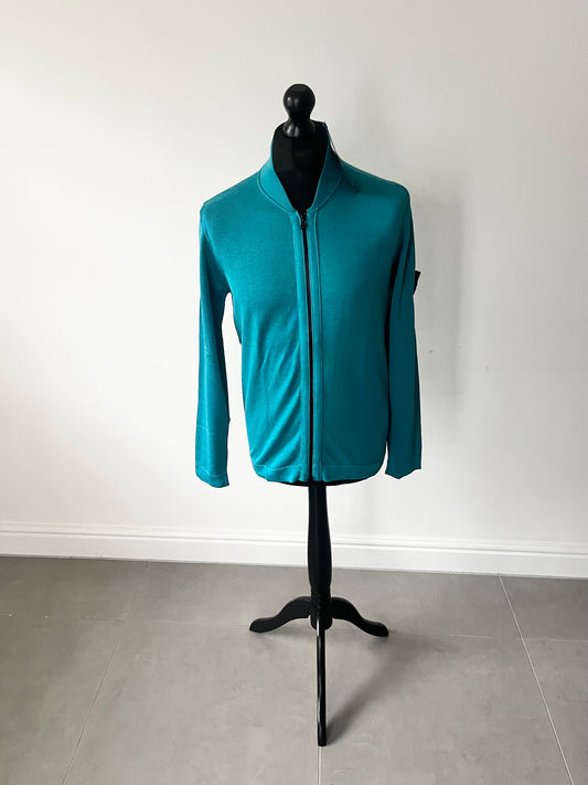 Stone Island Micro Stitch Knit Bomber (Teal)