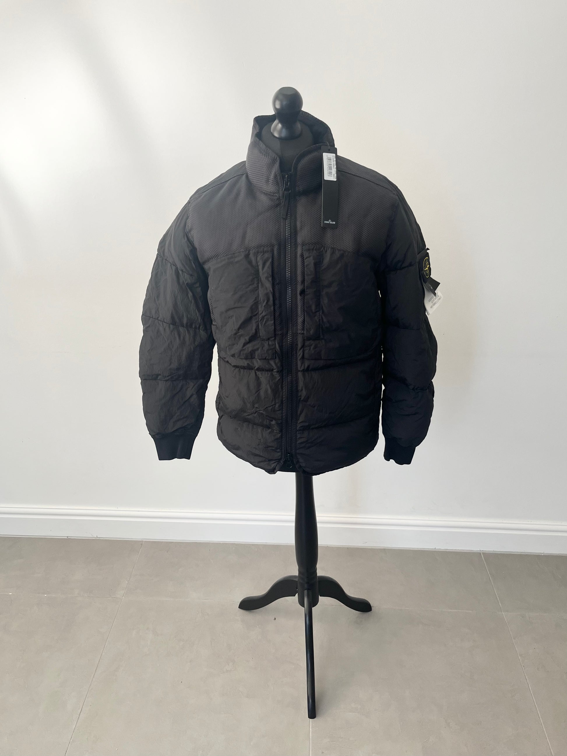 Stone Island Modified Panama 6/3 HT Mix Fabrics Down-TC (Black)