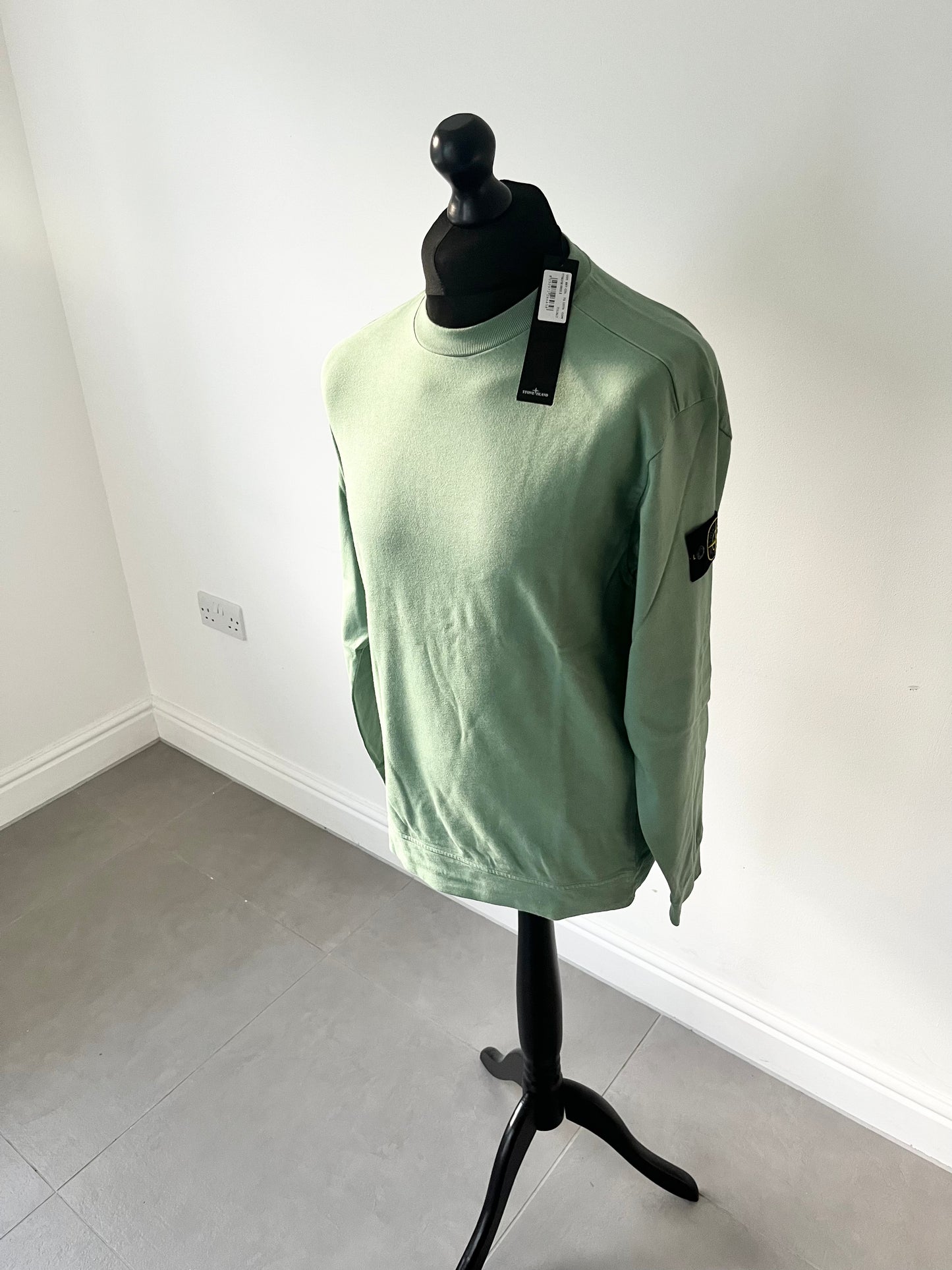 Stone Island Lightweight Crew Sweatshirt (Sage)