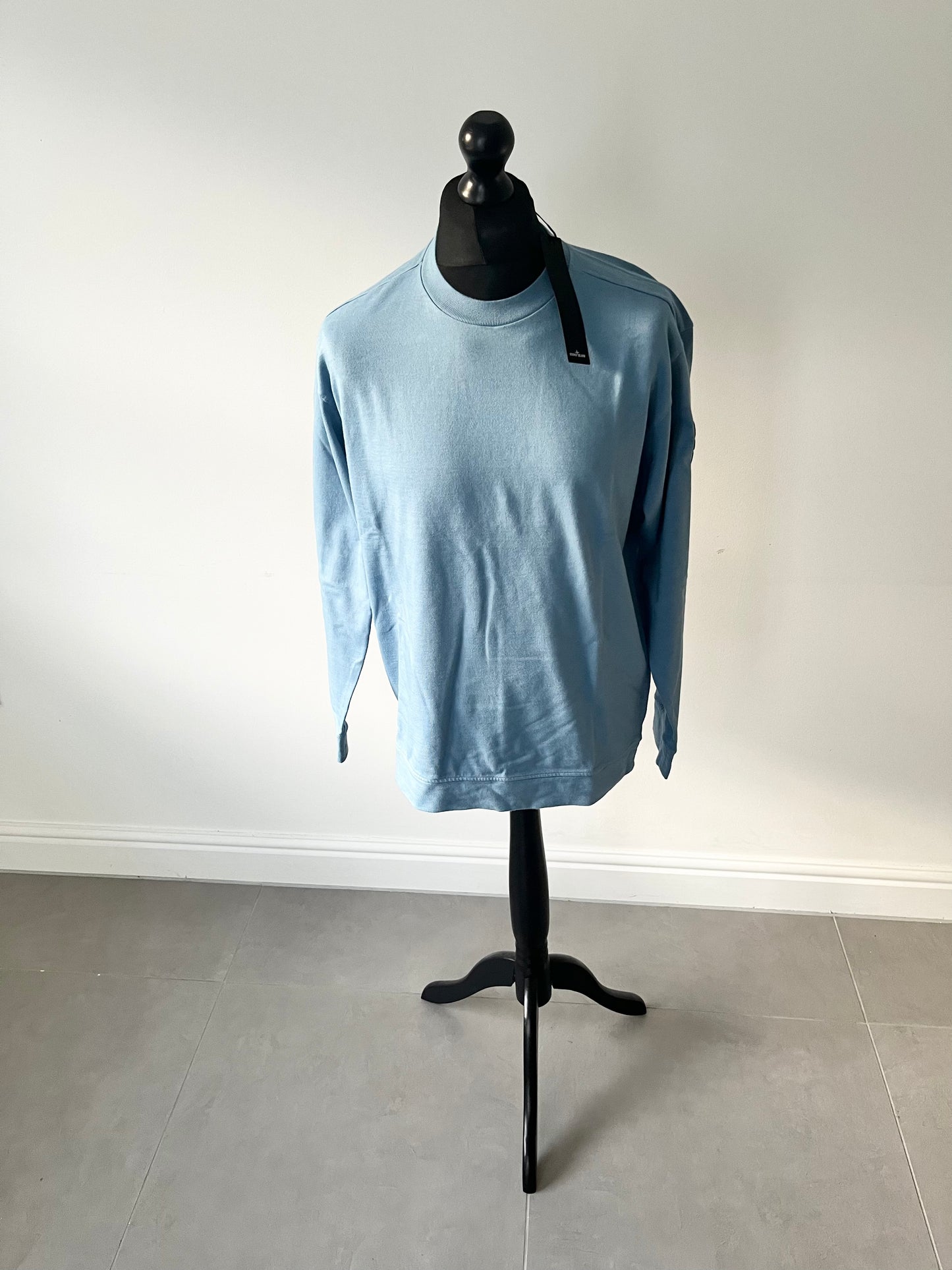 Stone Island Lightweight Crew Sweatshirt (Powder Blue)