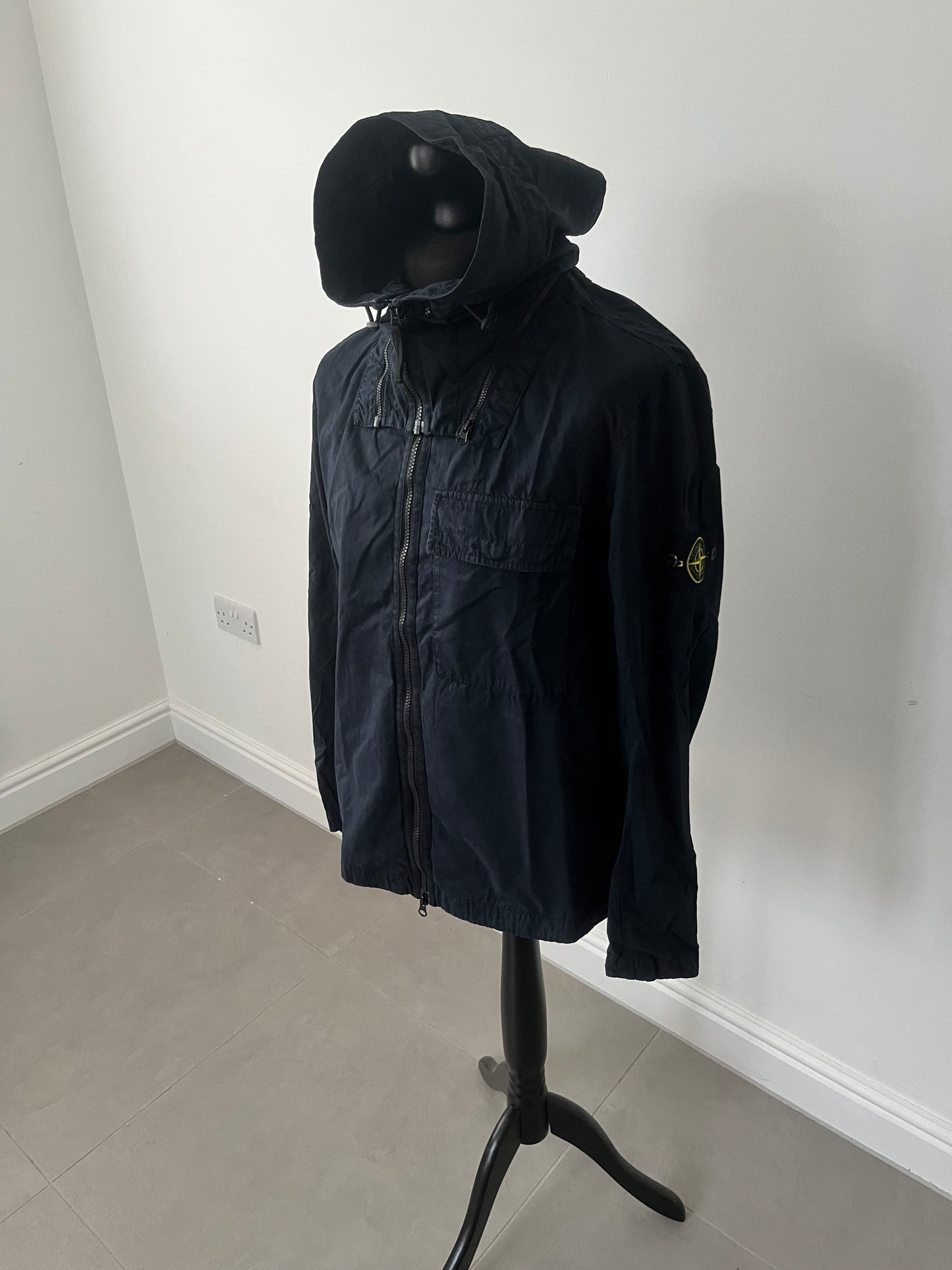 Stone Island T.CO Hooded Overshirt (Navy)