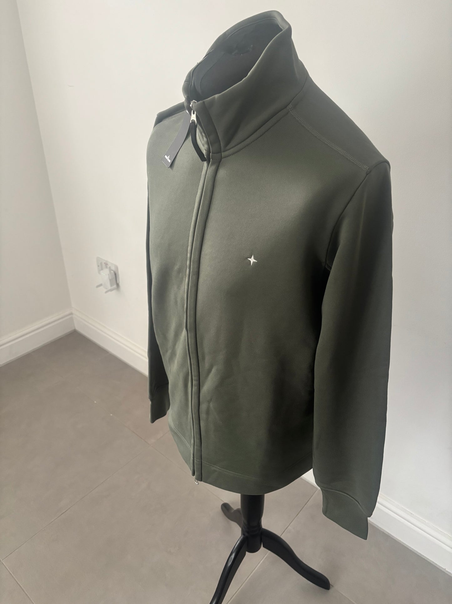 Stone Island Stellina Full Zip Track Top (Sage)