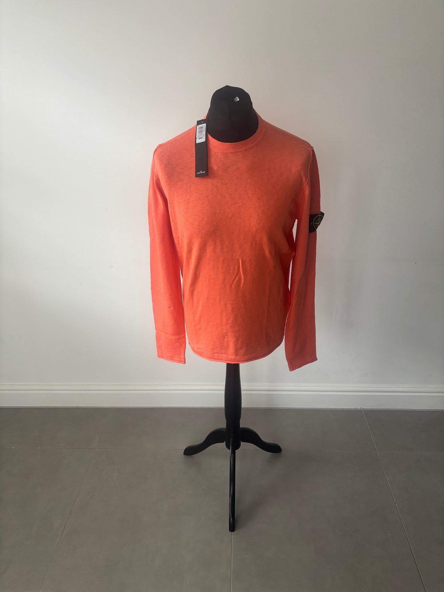 Stone Island 14 Gauge Knit Sweatshirt (Orange)