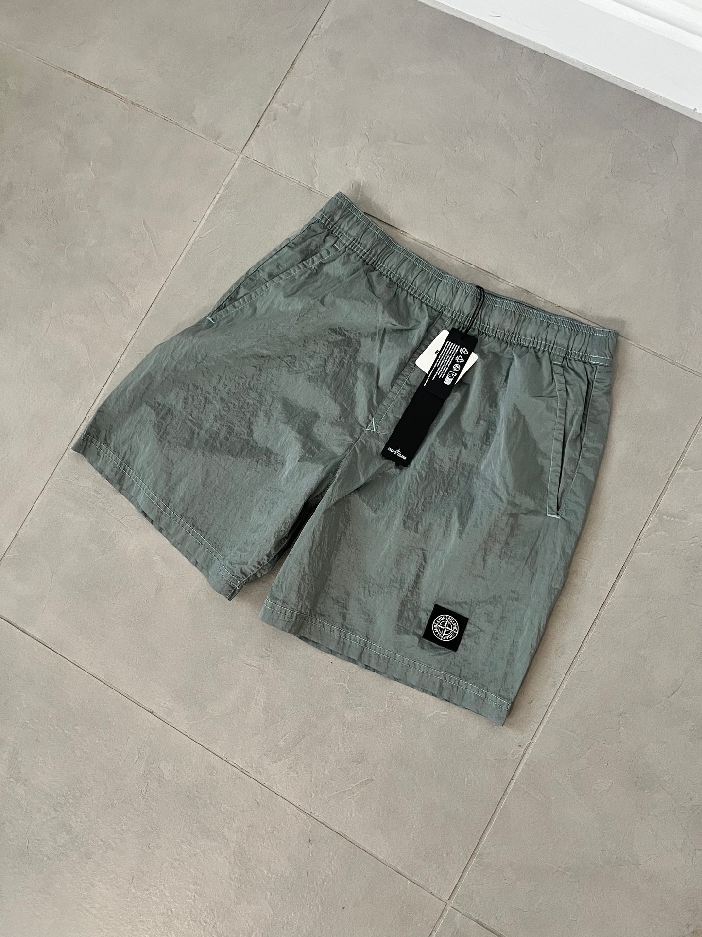 Stone Island Nylon Metal In Econyl Regenerated Nylon Swimming Shorts (Sky Blue)