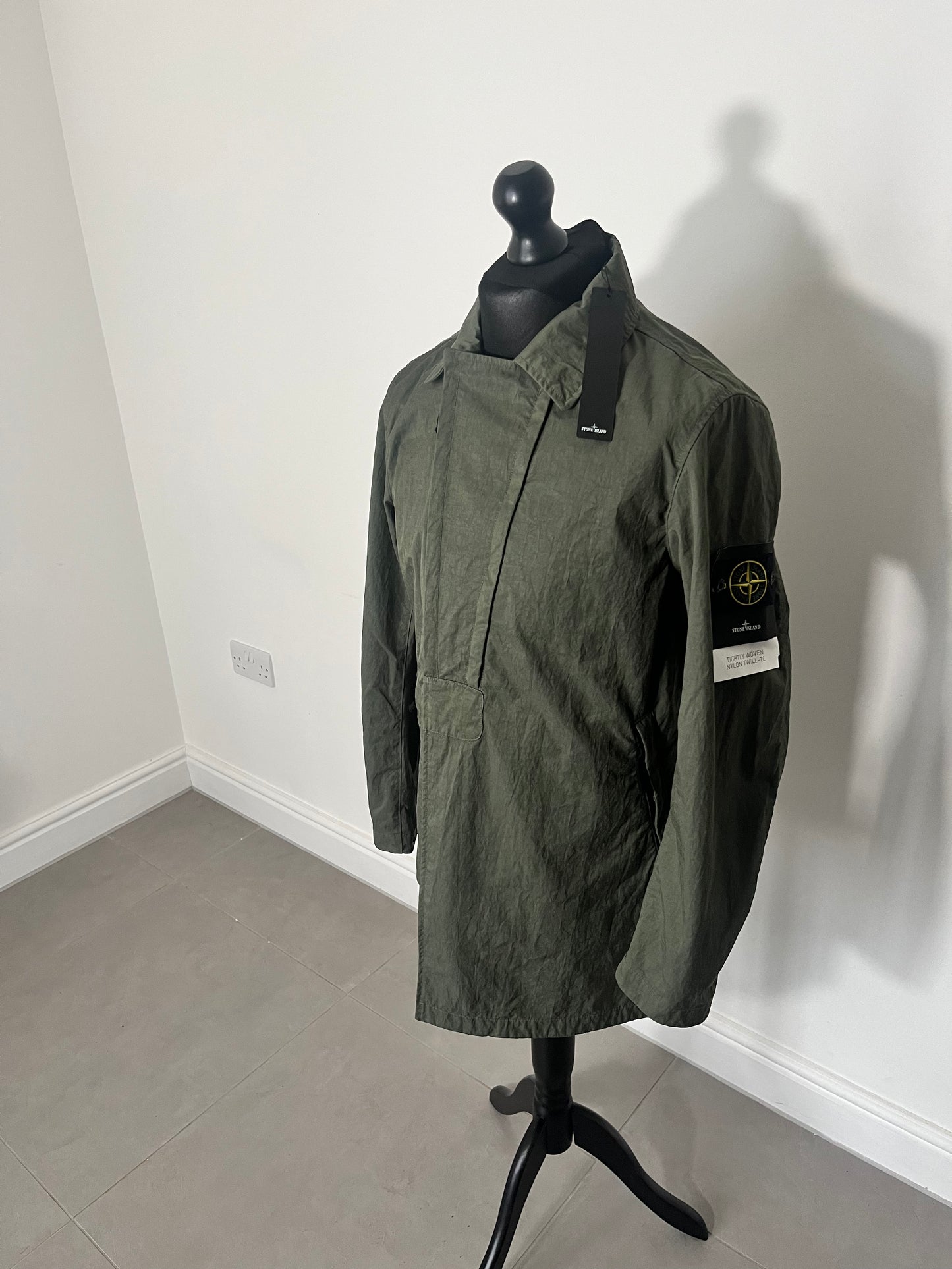 Stone Island Tightly Woven Nylon Twill-TC (Olive)