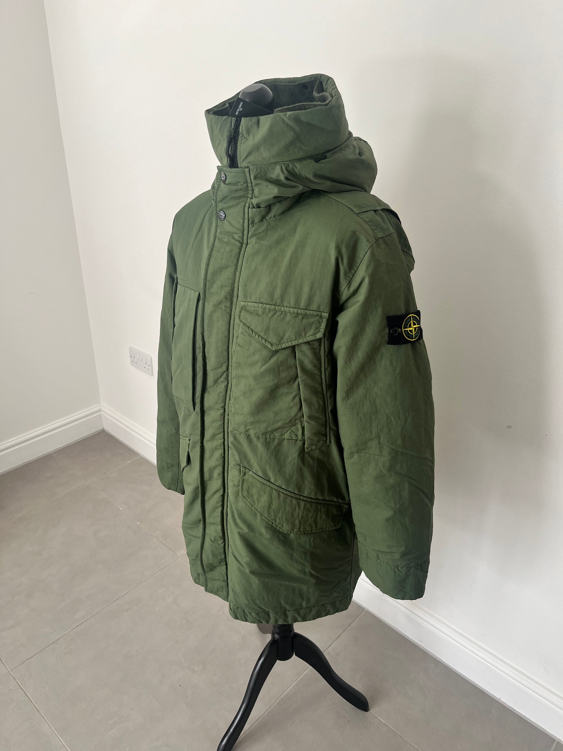 Stone Island Opaque Nylon Twill Down-TC (Olive)