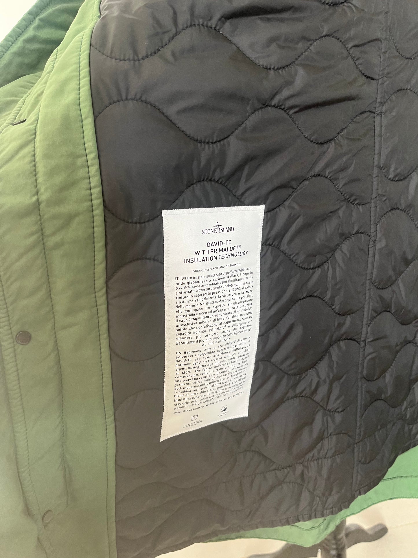 Stone Island David-TC With Primaloft Insulation Technology (Olive)