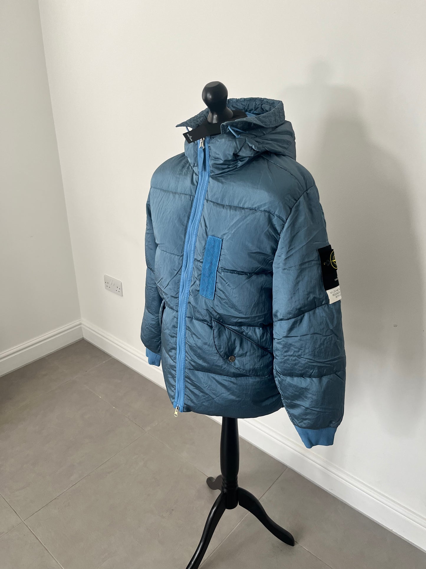 Stone Island Nylon Metal In Econyl Regenerated Nylon With Down-Tc (Powder Blue)