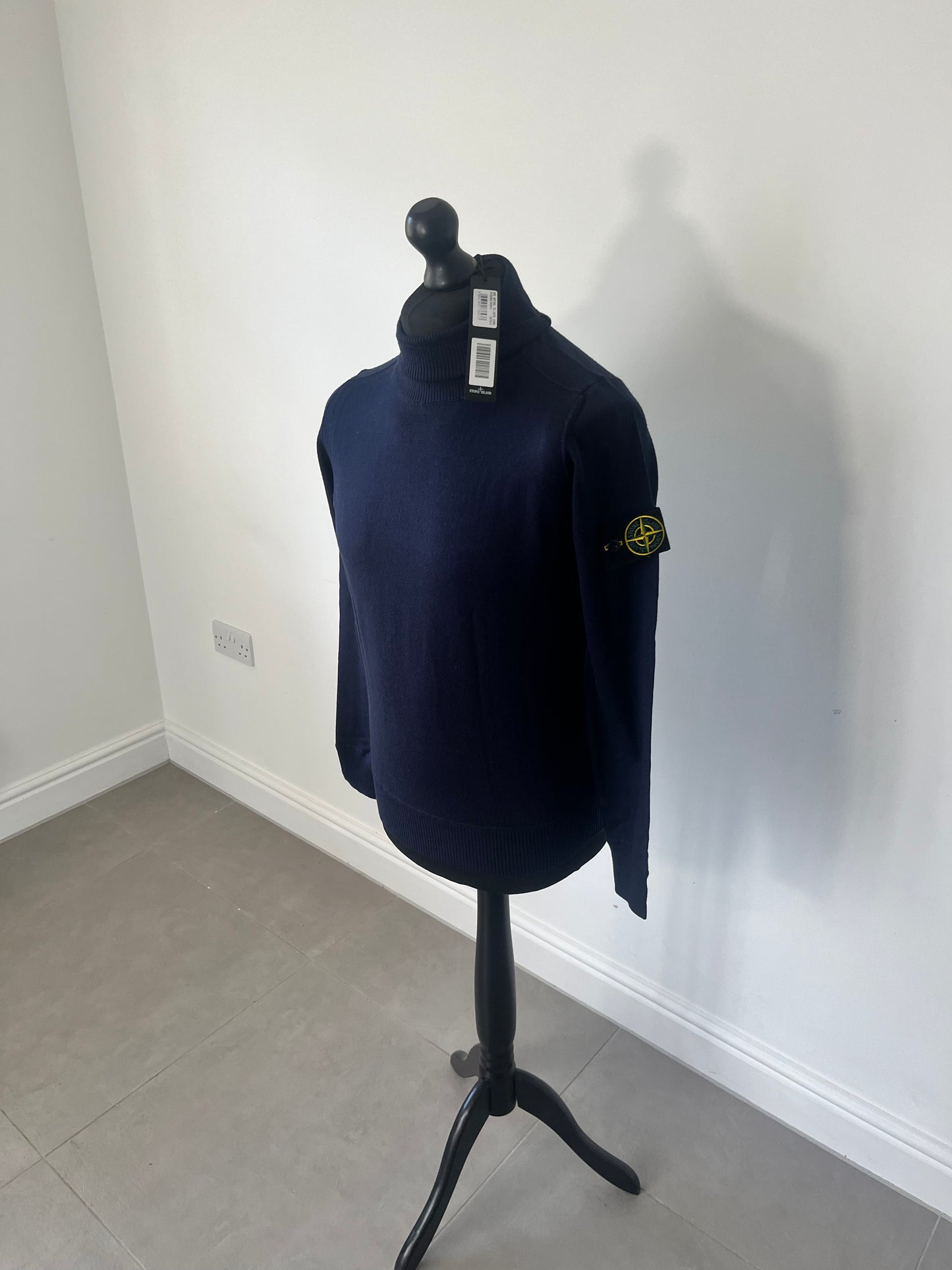 Stone Island Light Pure Wool Roll-neck (Navy)