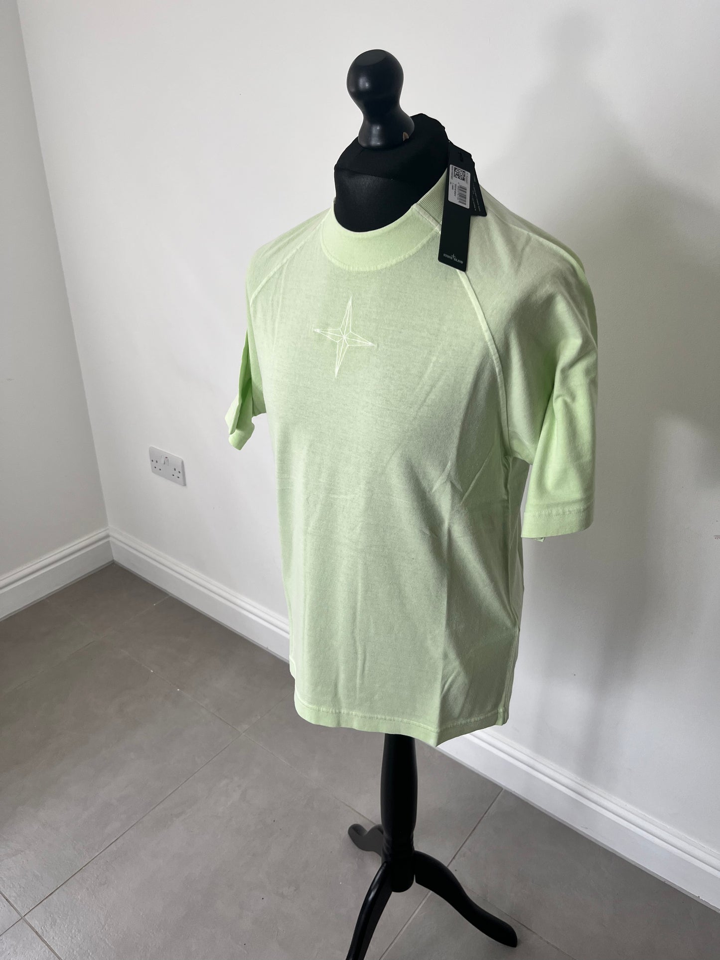 Stone Island ‘Old’ Treatment T-Shirt (Light Green)