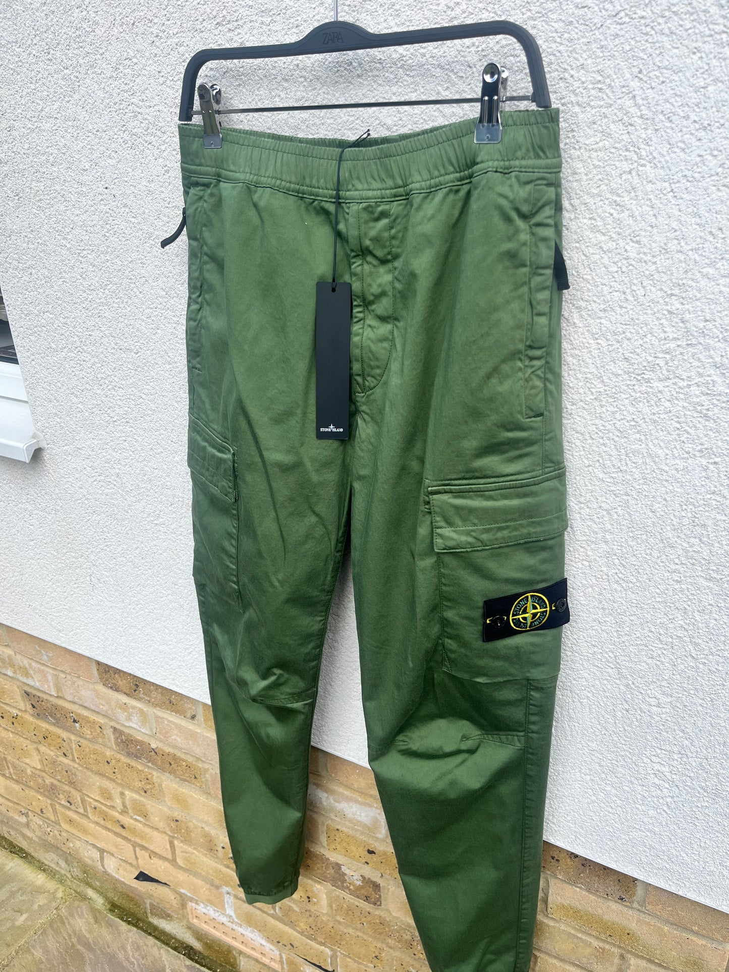 Stone Island Parachute Cargo Pants (Olive)