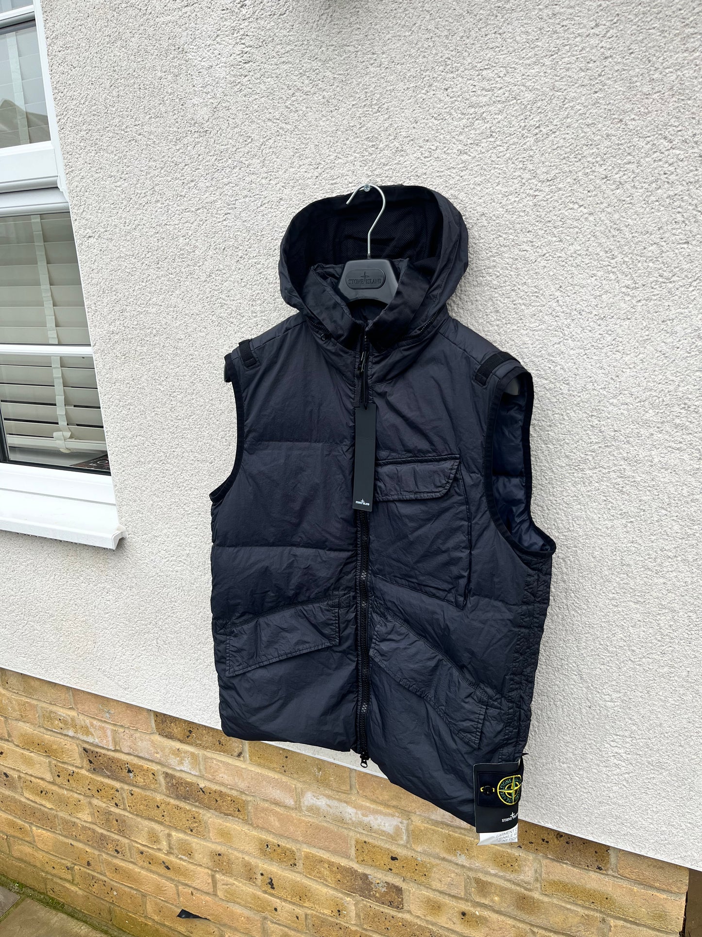 Stone island cheap crinkle reps gilet