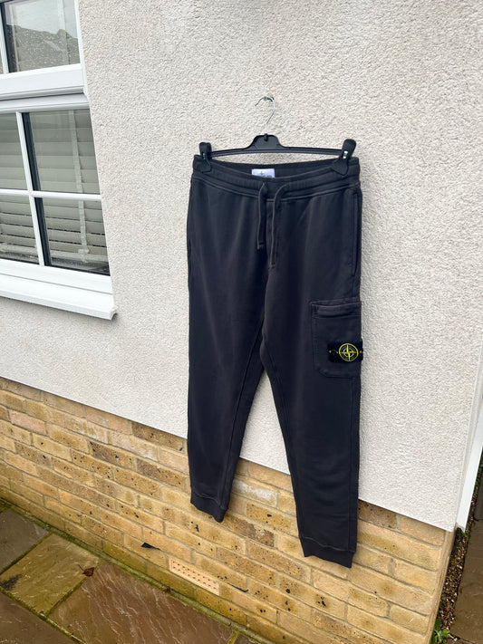 Stone Island Brushed Cotton Pocket Sweatpants (Charcoal)