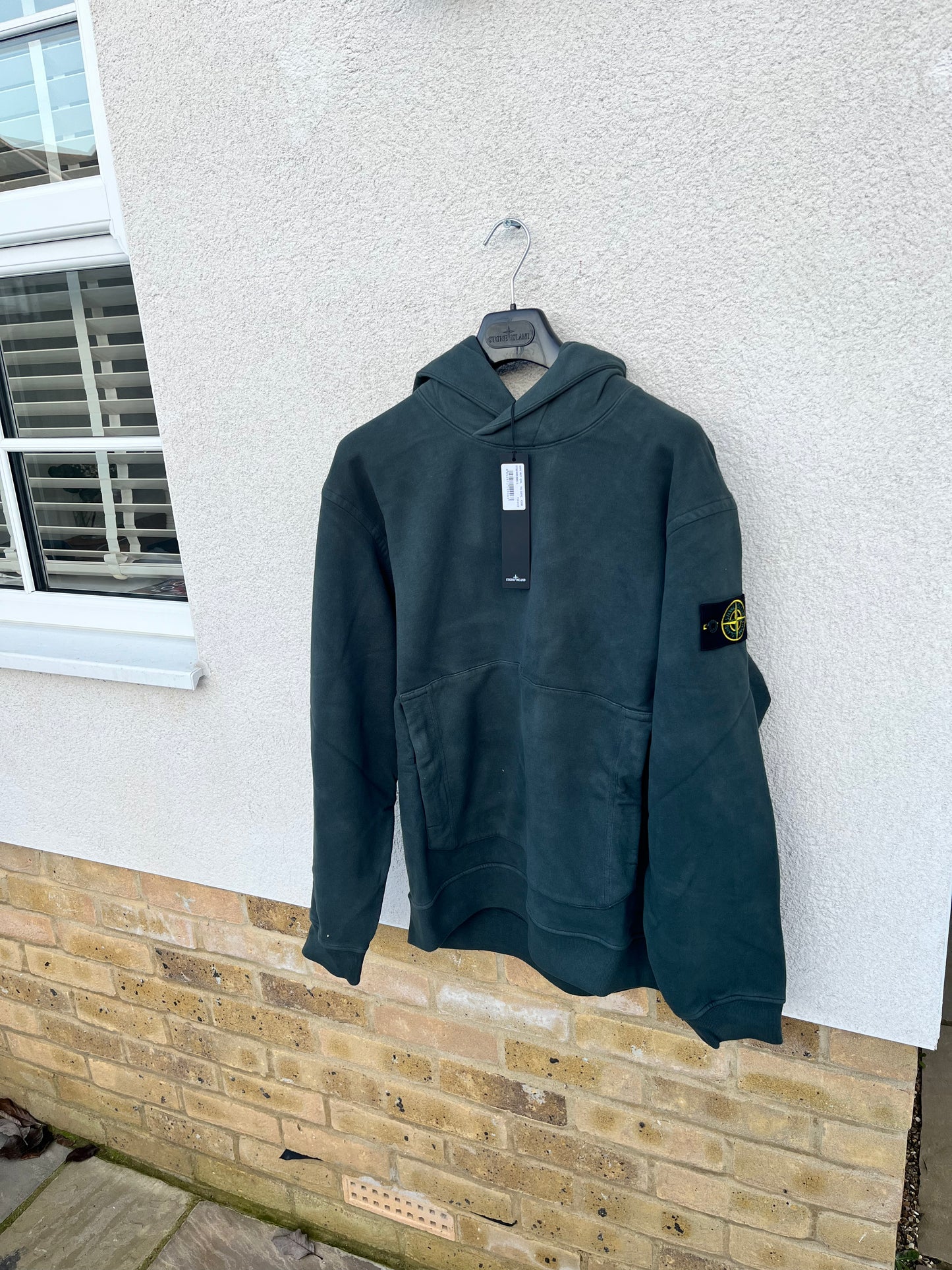 Stone Island Kangaroo Pocket Hoodie (Teal)